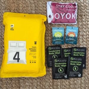 Camping mosquito repellent Disposable Bedding deodorizing wipes cooling towel